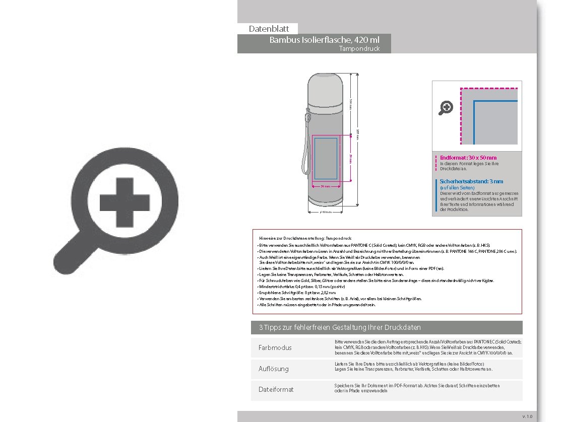 Product Bild bambus_isolierflasche_420_ml__1-farbig__einseitig_bedruckt